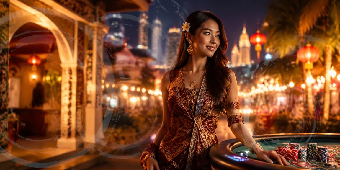Antara muka permainan baccarat dengan dealer langsung